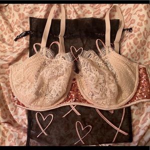 Victoria’s Secret lace and sparkle bra